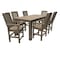 Highwood Usa Lehigh 7pc Rectangular Counter Height Outdoor Patio Furniture Dining Set 84 x 42 AD-ST7LH2CO5BA-WBR - alternate 1